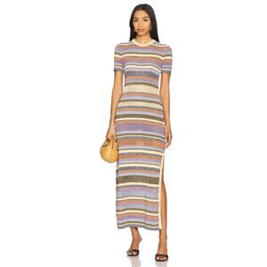 ba&sh Tonnie Dress in Multicolored Stripe